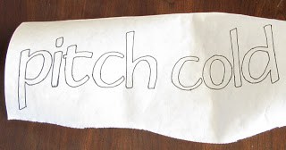 pitch cold outline