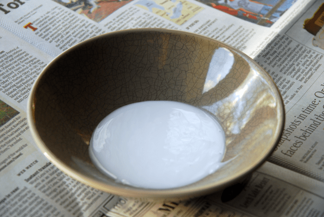 glue in a bowl