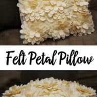 Knockoff Delancey Felt Petal Pillow from Horchow