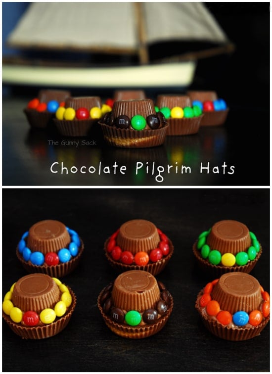 Chocolate Pilgrim Hats
