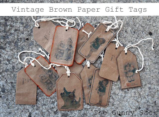 brown paper gift tags