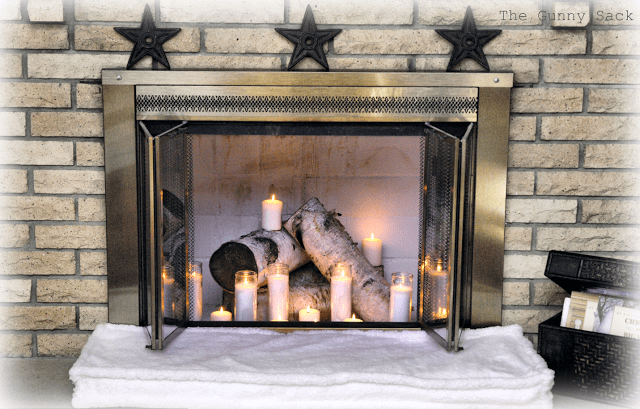 fireplace candles
