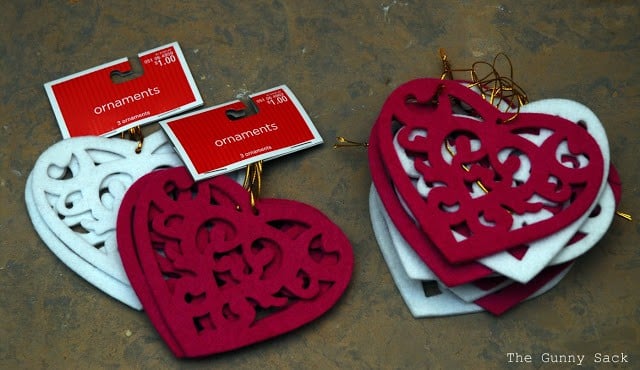 heart shaped ornaments