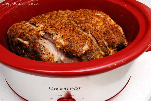 Seasoned Pork Roast in Crock Pot