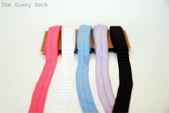 different colors of elastic