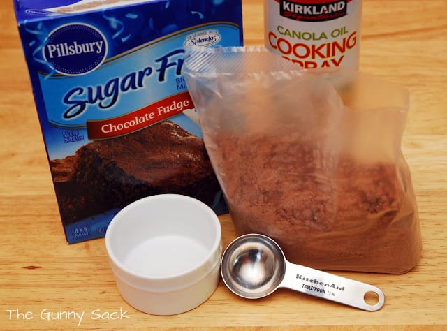 microwave brownie ingredients