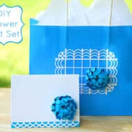 Flower Card and Gift Bag Set