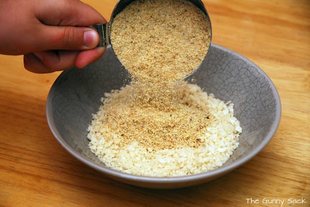 bread crumbs in bowl