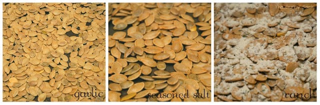 seasoning on pumpkin seeds