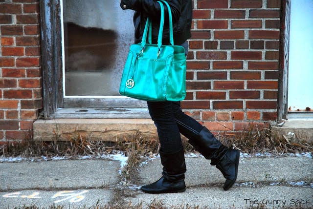 girl carrying bag