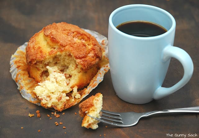 muffin and cup of coffee