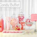 Pink Candy Buffet Wedding Bar