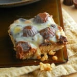 Reeses Peanut Butter Cup Magic Crust Cookie Bars