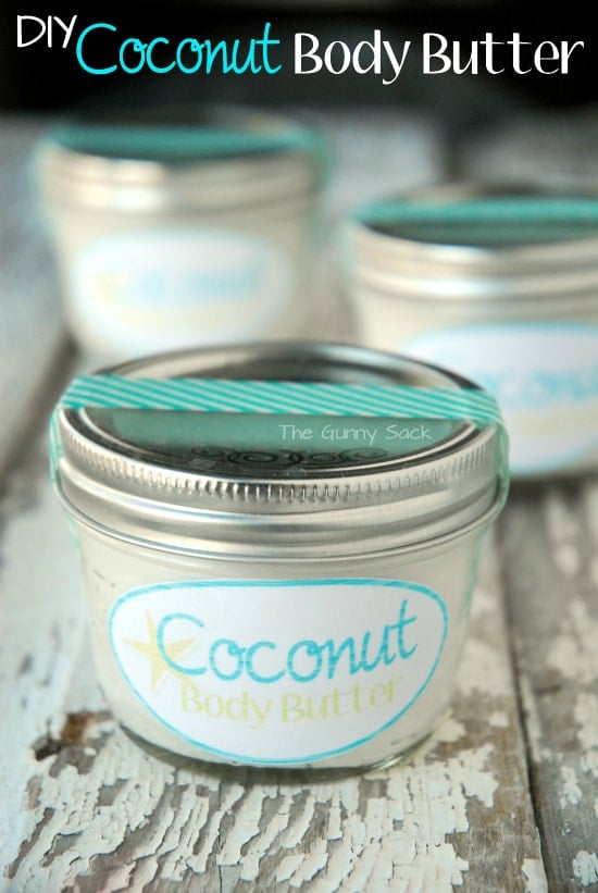 Coconut Body Butter Recipe ~ A Gift In A Jar