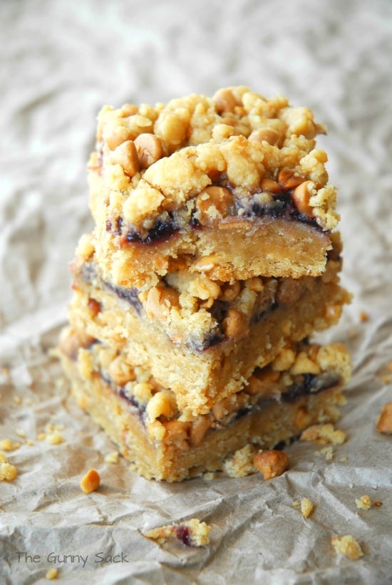 Peanut Butter and Jelly Bars Recipe