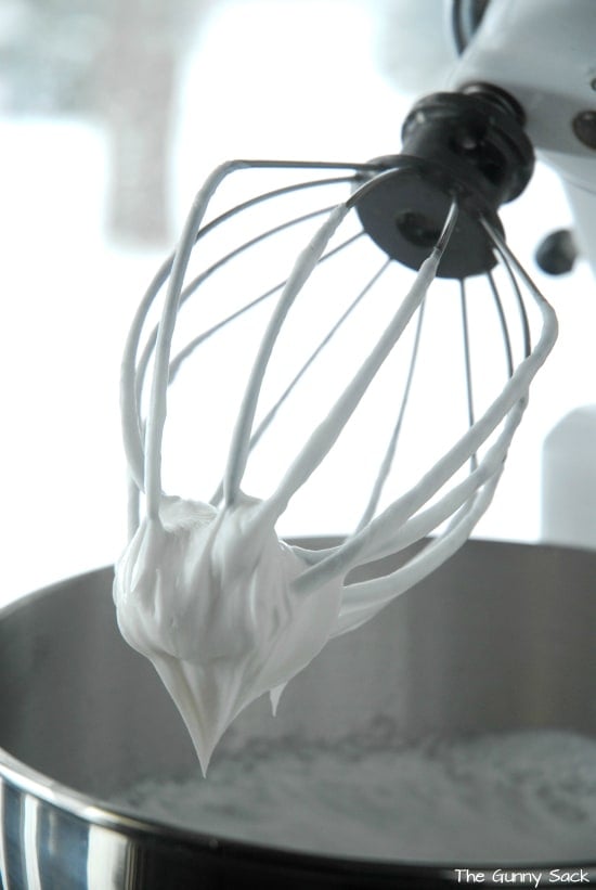 whipped body butter on the whisk attachment of a stand mixer.