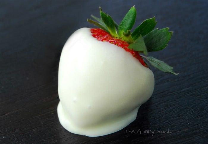 White Chocolate Covered Strawberry