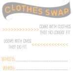 Clothes Swap Invitation