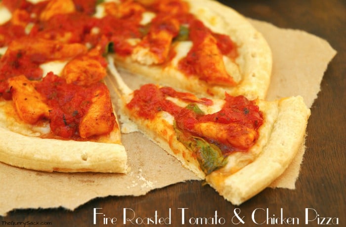 Fire Roasted Tomato Skillet Sauce Pizza