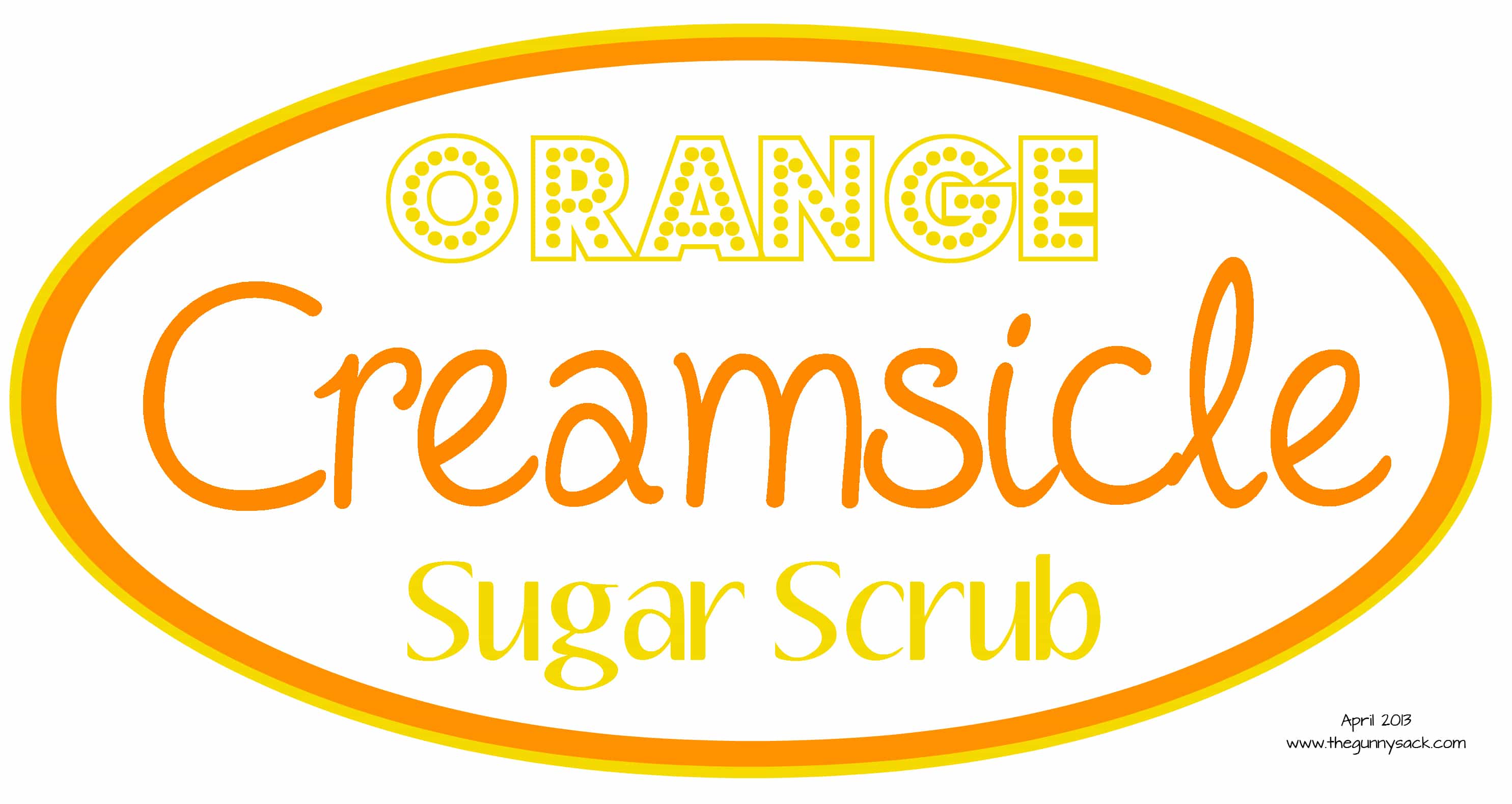 Orange Creamsicle Sugar Scrub