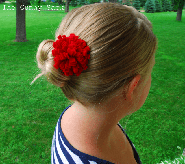 flower in hair