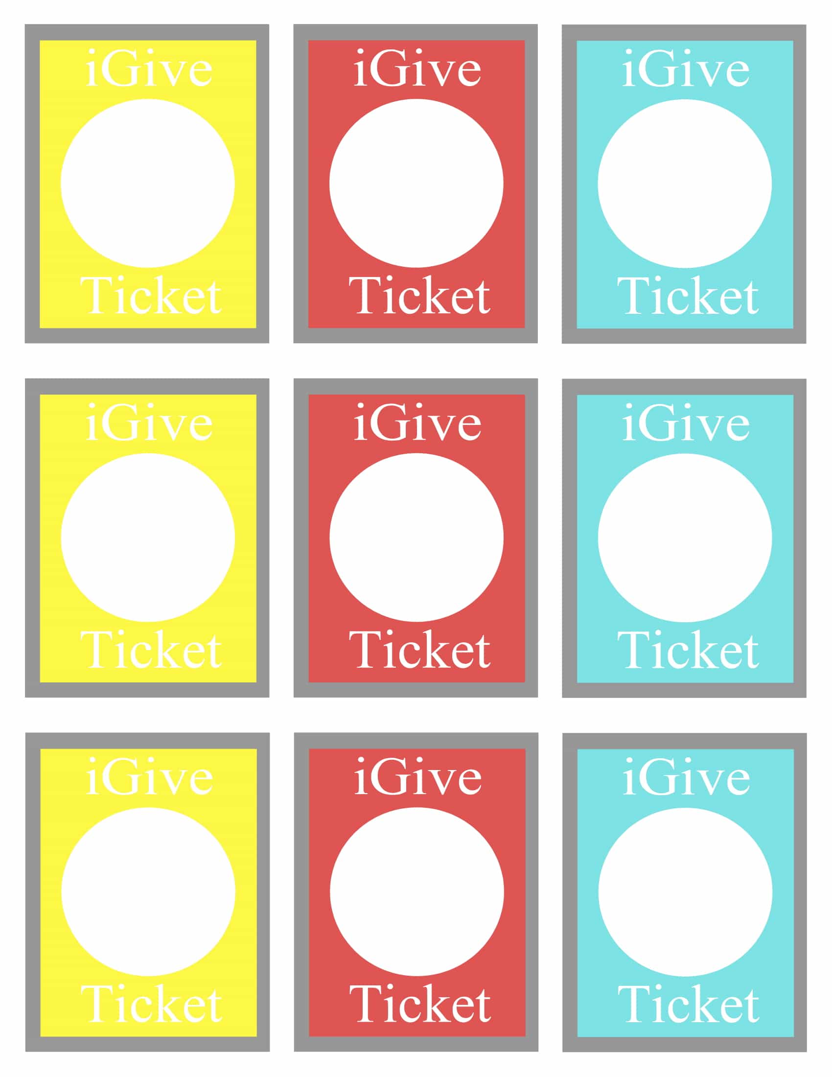 iGive Tickets Blank