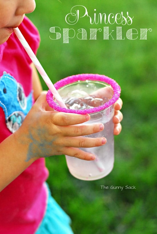 Princess Party Ideas: Princess Sparklers Layered Drink