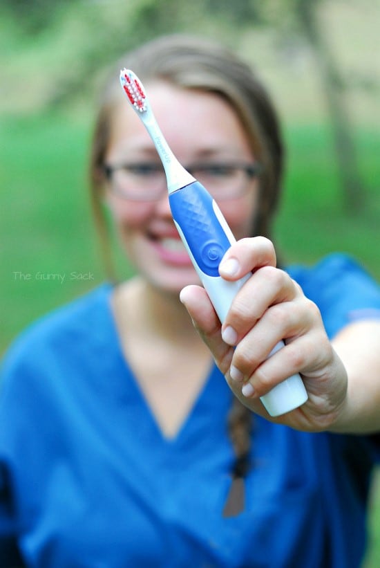 Sonicare in hand
