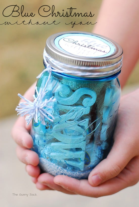 Blue Christmas Without You Gifts In A Jar