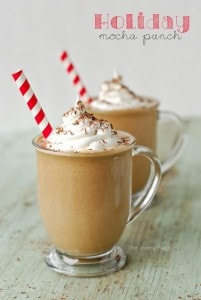 Holiday Mocha Punch in glasses