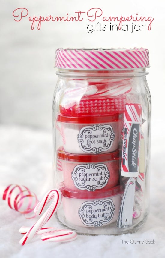 Peppermint Pampering Gift In A Jar