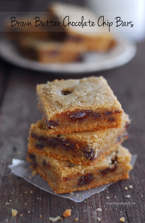 Brown Butter Chocolate Chip Bars