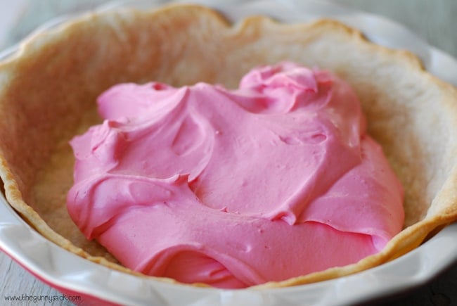 Strawberry Silk spread in pie crust