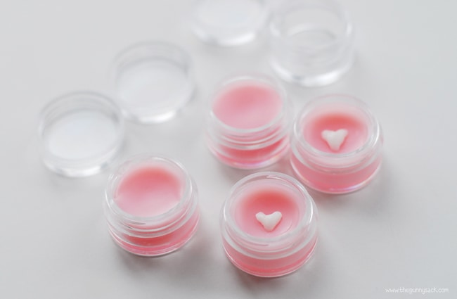Homemade Lip Balm In Containers
