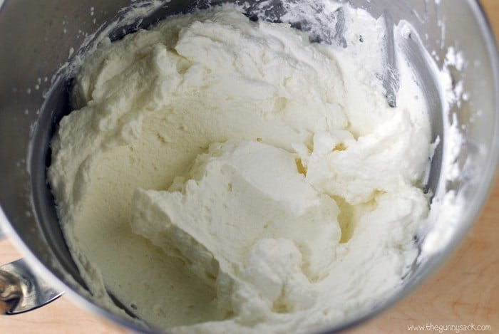 Homemade Whipped Cream in bowl