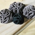 Leather & Wool Hydrangea Hair Elastics
