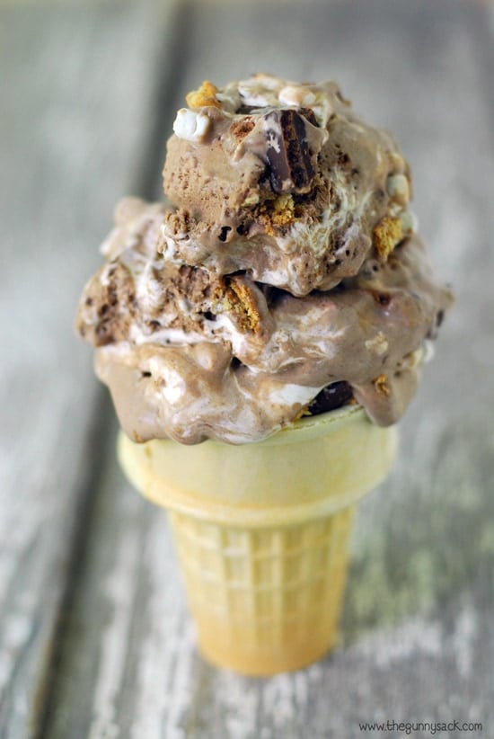 Smores Ice Cream Cone