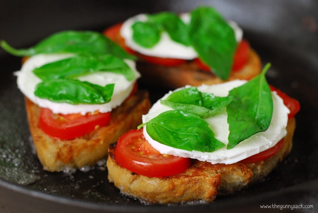 grilled margherita sandwiches