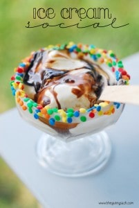 Ice Cream Sundae with sprinkles