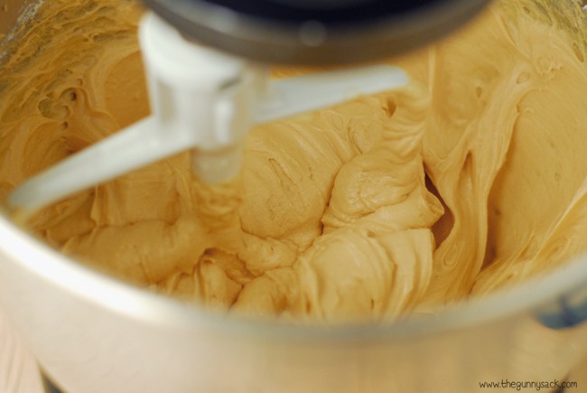 Butterscotch Cream Cheese Frosting In Mixer