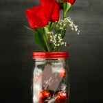 Flowers & Chocolate In A Jar