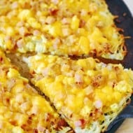 Breakfast Pizza with Hash Brown Crust