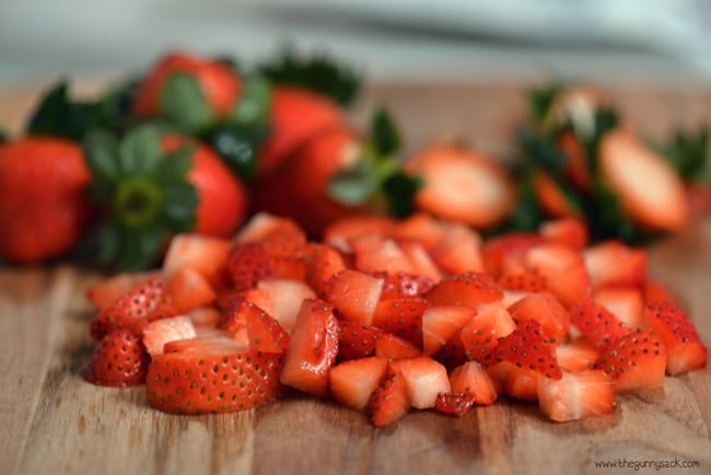 Diced Strawberries