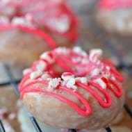 Candy Cane Crunch Donuts