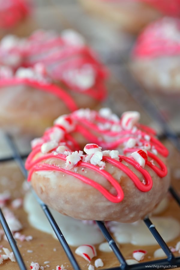 Peppermint crunch donuts