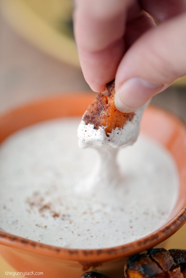 Sweet potato marshmallow cream dip