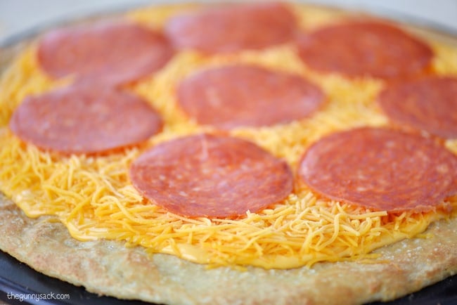 Pepperoni Slices On Pizza