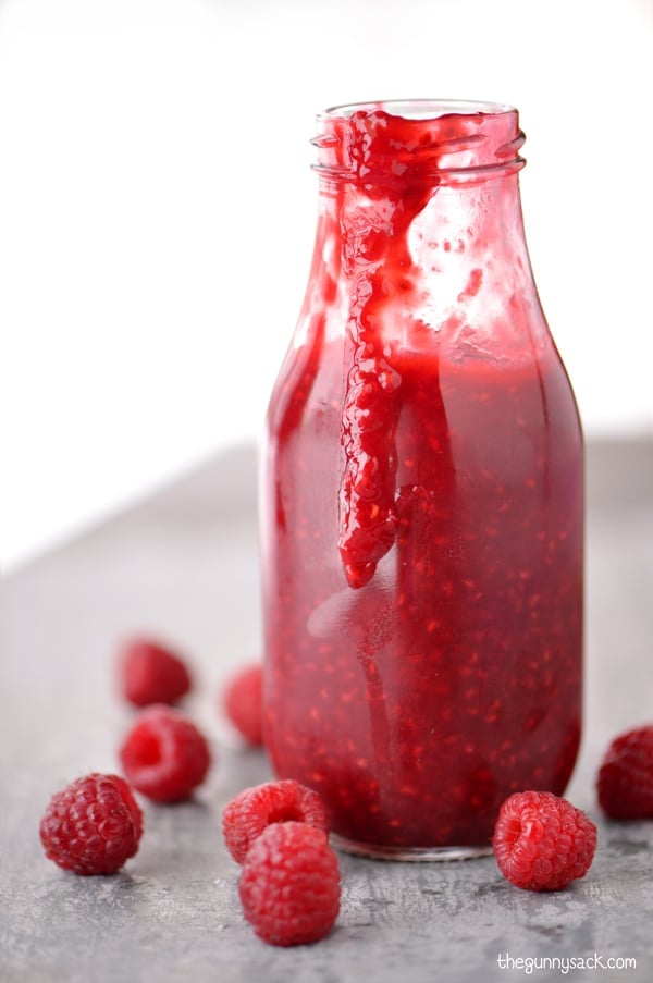 Raspberry Sauce in a jar