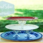 Painted Silver Platters