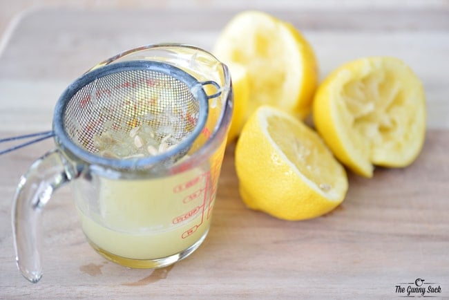 Freshly Squeezed Lemon Juice